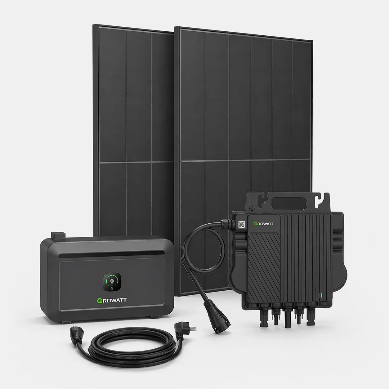 Balkon-Kraftwerk 920 Wp / 800 W / 2 kWh LiFePO4 Komplettset